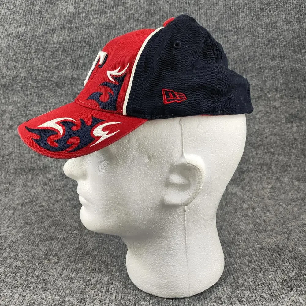 Texas Rangers Hat Cap Strap Back Youth Boys One Size Red MLB Baseball New Era